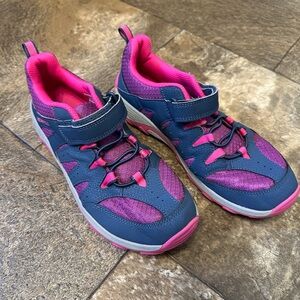 Kids Pink and Blue Merrell Shoes